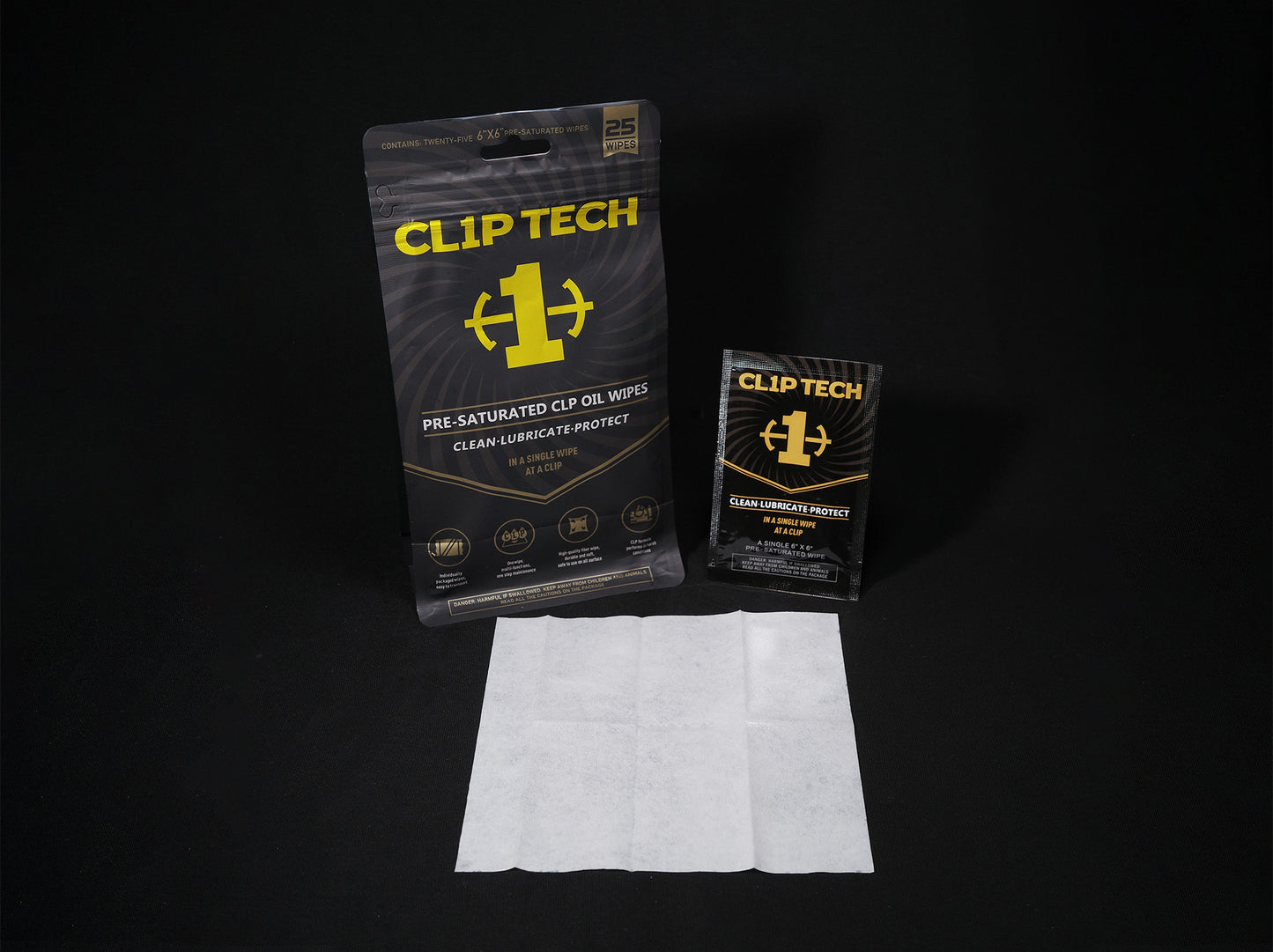 6''x6'' Large Size CLP Wipe, 25 Pcs