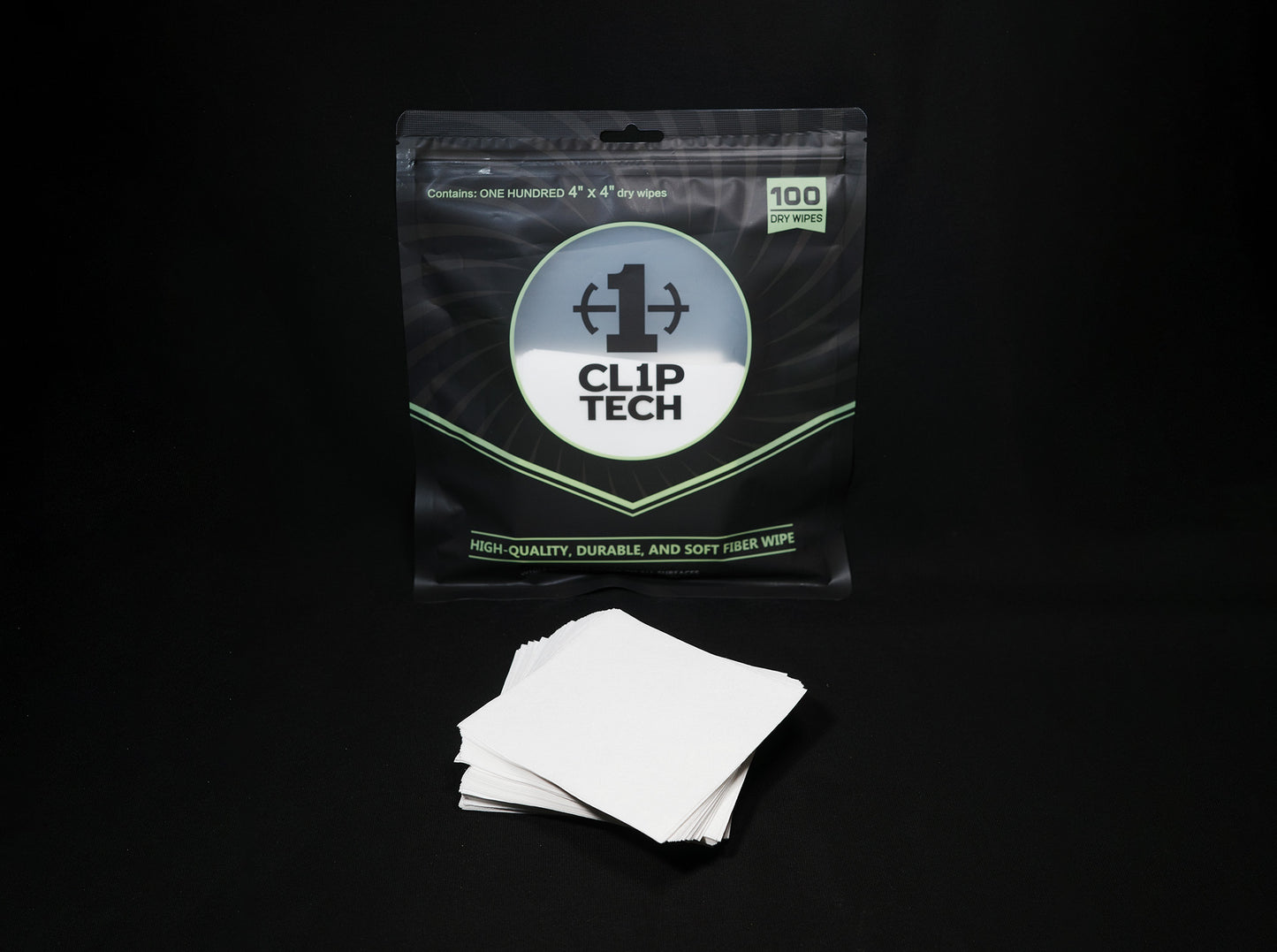 4''x4'' Medium Size Dry Wipe, 100 Pcs